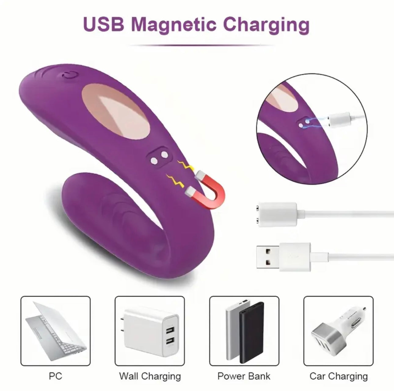 REMOTE COUPLES VIBRATOR WITH CLITORAL SUCTION XA047