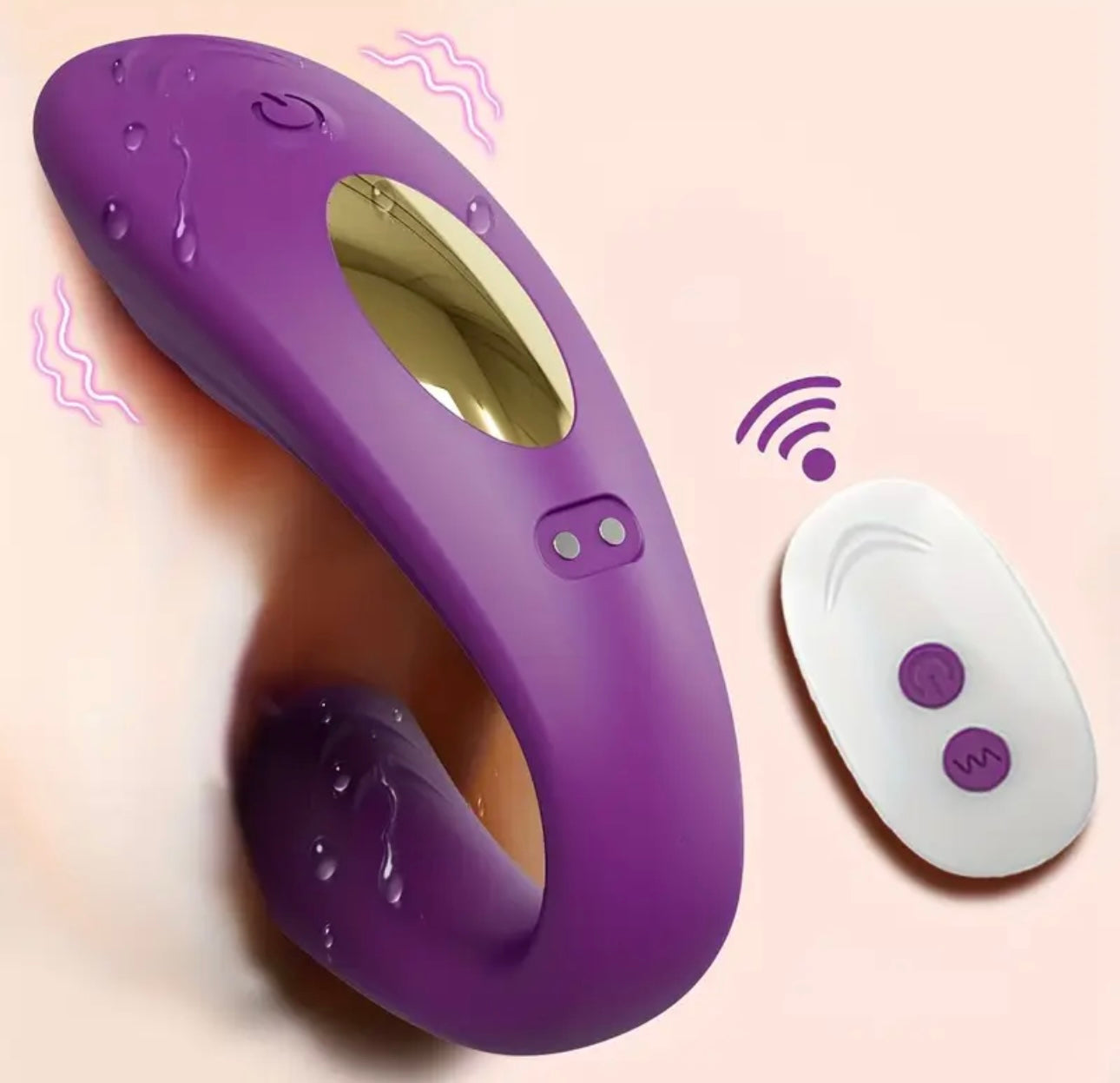 REMOTE COUPLES VIBRATOR WITH CLITORAL SUCTION XA047