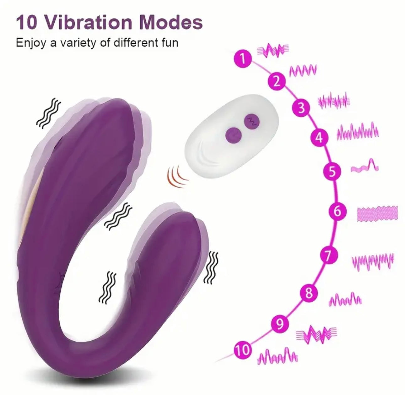 REMOTE COUPLES VIBRATOR WITH CLITORAL SUCTION XA047