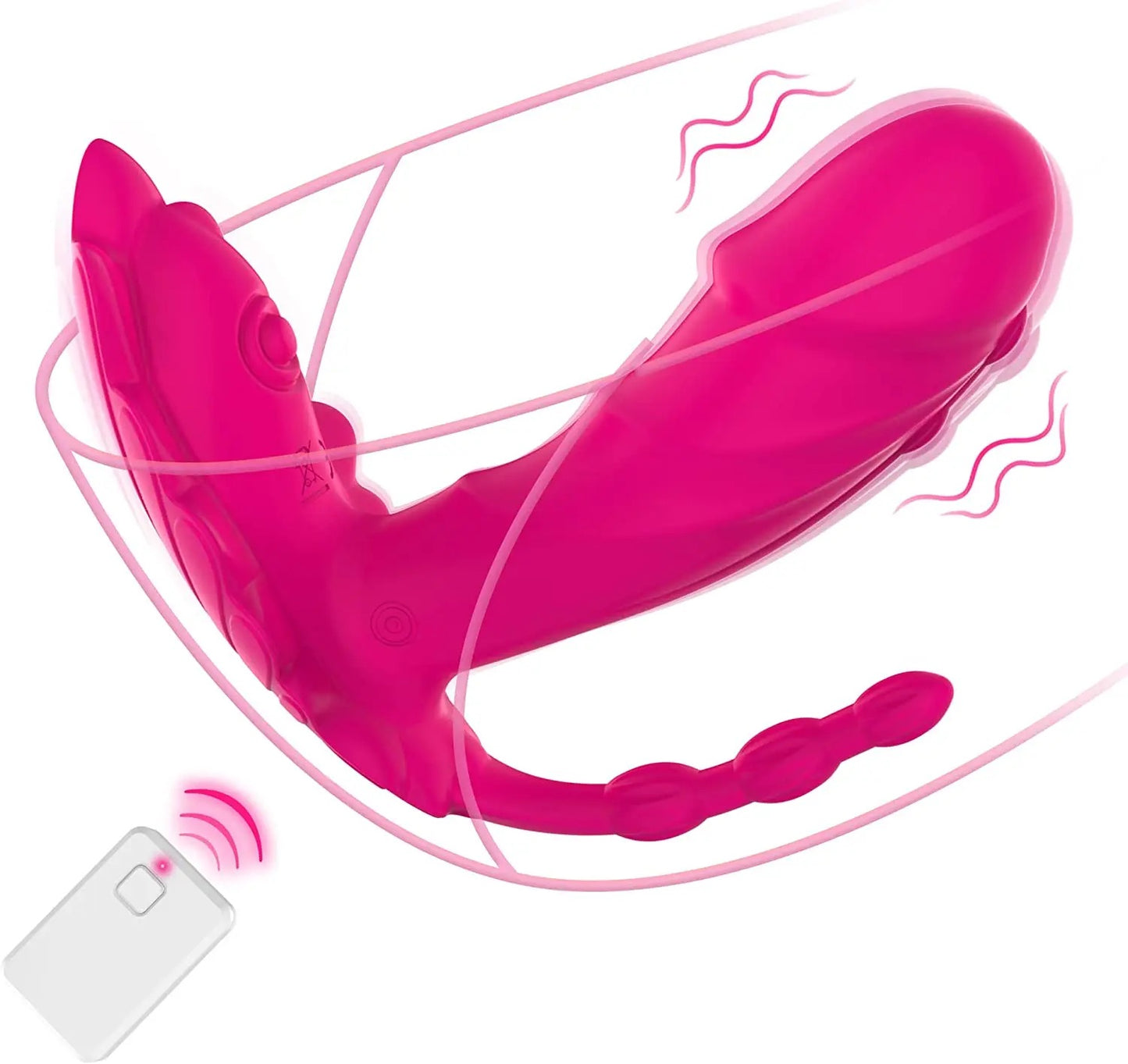 3 IN 1 VIBRATOR, CLITORAL STIMULATION, G-POINT AND ANAL.