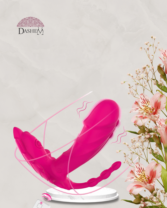 VIBRADOR 3 EM 1, ESTIMULAÇÃO DO CLITÓRIS, PONTO G E ANAL.