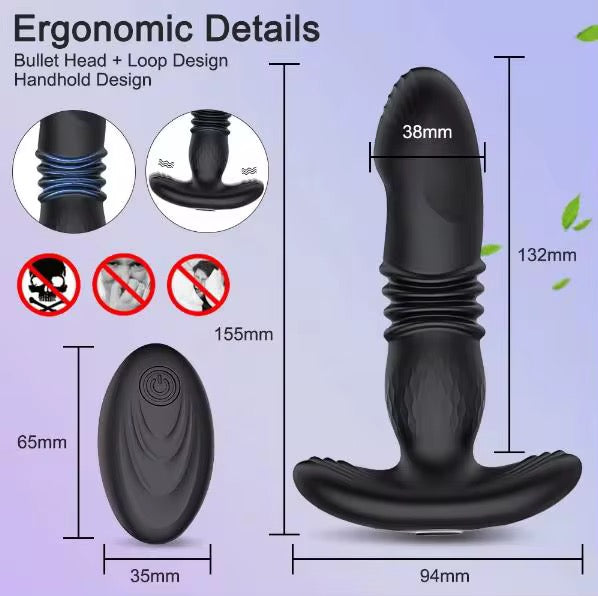 ANAL PLUG 10 VIBRATIONS - XM538
