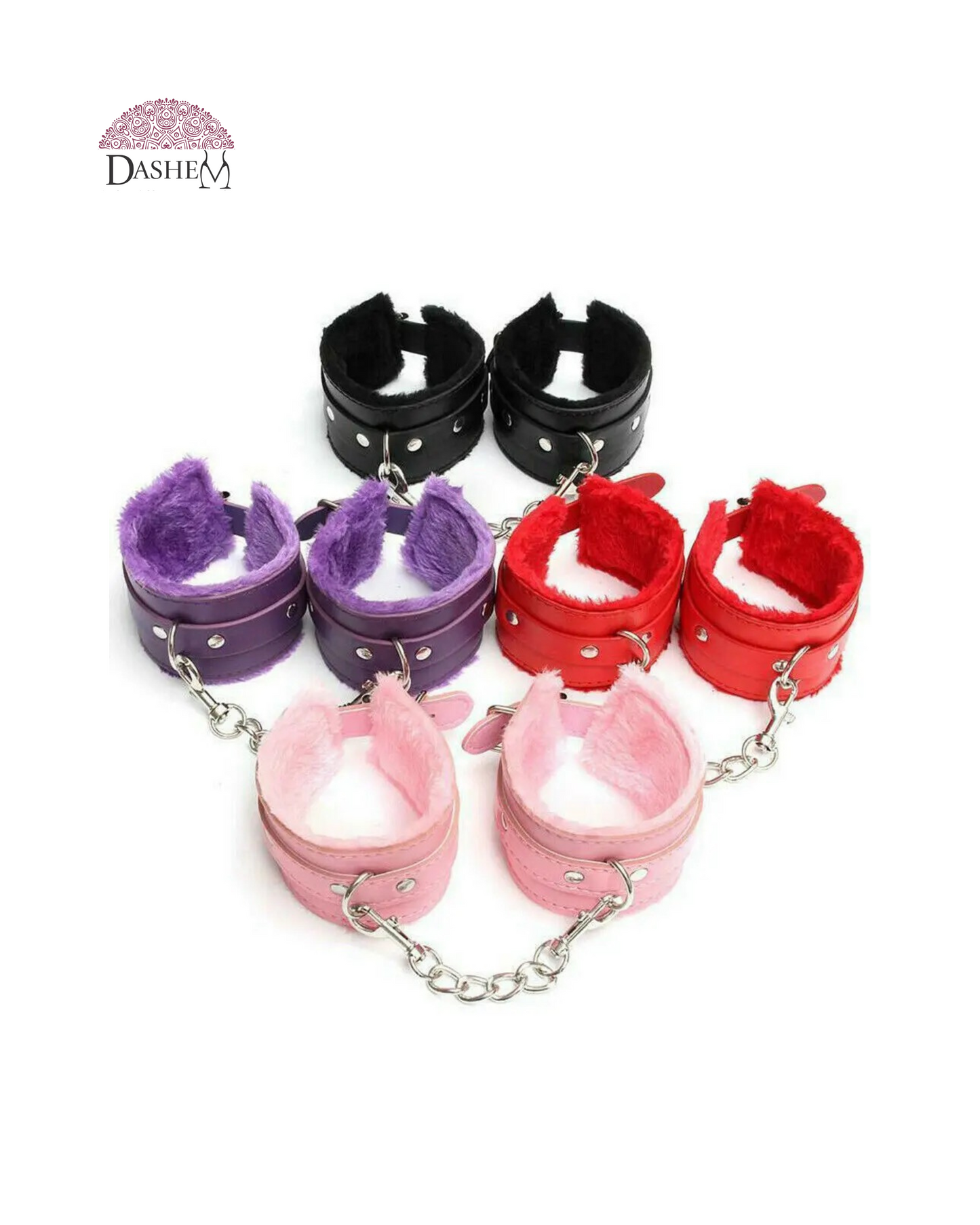 LEATHER HANDCUFFS XG001 - BLACK