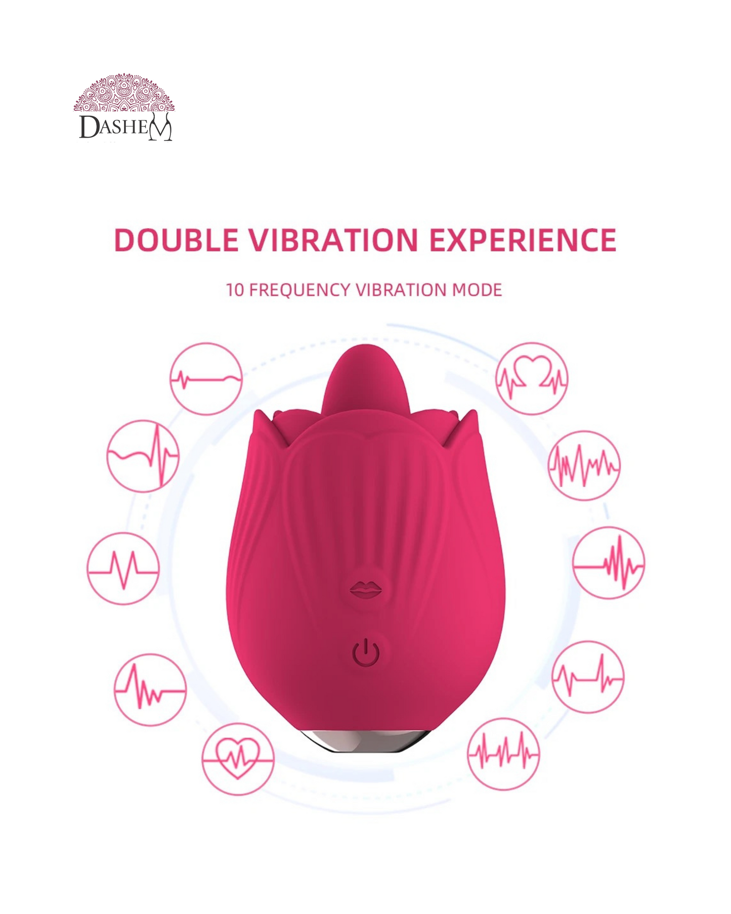 SMALL ROSE: VERSATILE AND POWERFUL VIBRATOR XA81B
