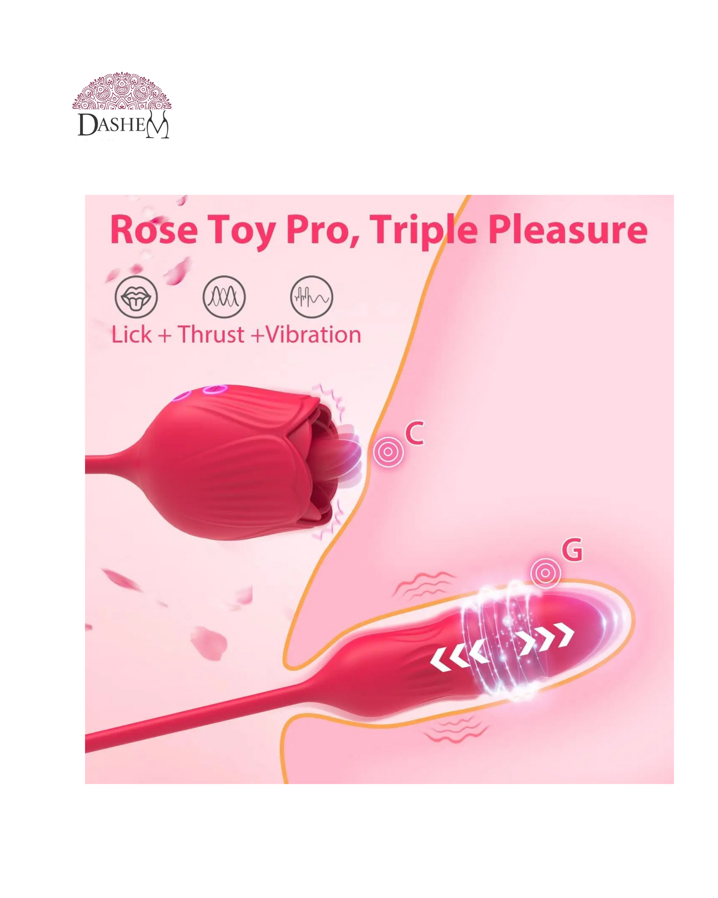 THE ROSE, DOUBLE STIMULATION, CLITORIAL AND G-POINT XA123