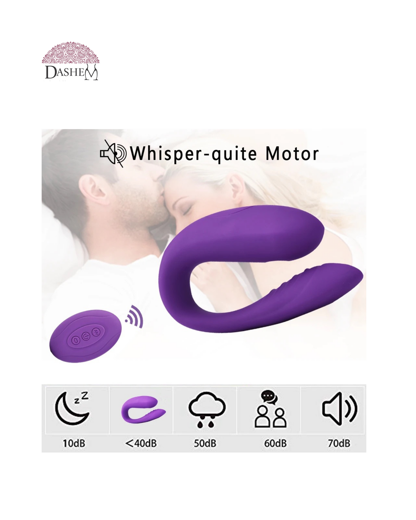 COUPLES VIBRATOR WITH CLITORAL SUCTION XA046