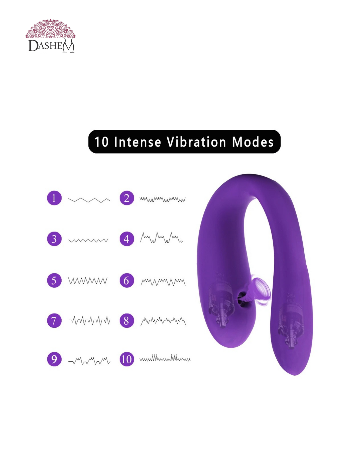 COUPLES VIBRATOR WITH CLITORAL SUCTION XA046