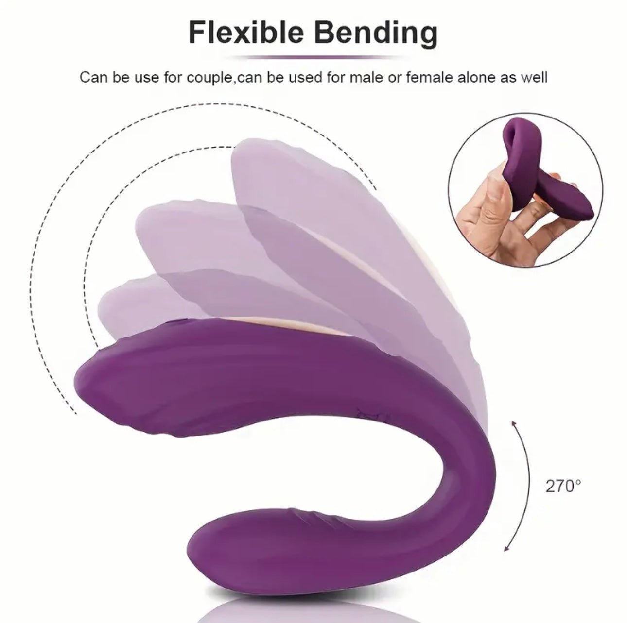 REMOTE COUPLES VIBRATOR WITH CLITORAL SUCTION XA047