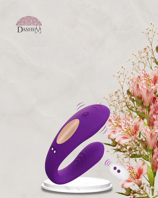 REMOTE COUPLES VIBRATOR WITH CLITORAL SUCTION XA047