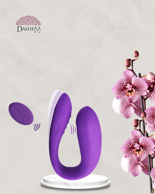 COUPLES VIBRATOR WITH CLITORAL SUCTION XA046